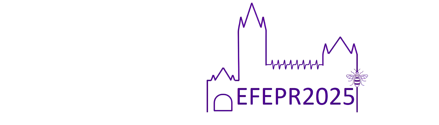 purple outline of The University of Manchester with 